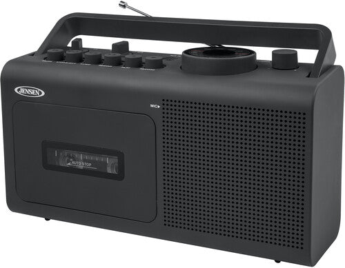 Jensen MCR-250 Personal Portable Cassette Player/Recorder AM/FM Radio (Black) - BRAND NEW