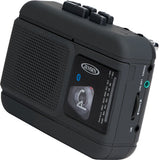 Jensen MCR-60 Personal Portable Cassette Player/Recorder Bluetooth AM/FM Radio (Black)