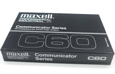 Maxell Com-60 Series Normal Bias Professional Blank Audio Cassette 60 Minute - BRAND NEW SEALED