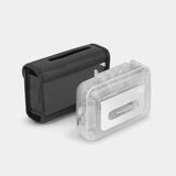 CP-81 PORTABLE CASSETTE PLAYER BLACK LEATHER CLIP CASE