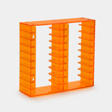 ACRYLIC CASSETTE TAPE STORAGE RACK FOR 20 CASSETTES