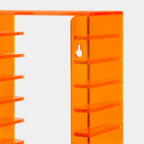 ACRYLIC CASSETTE TAPE STORAGE RACK FOR 20 CASSETTES