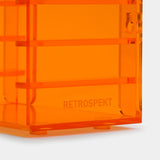 ACRYLIC CASSETTE TAPE STORAGE RACK FOR 20 CASSETTES