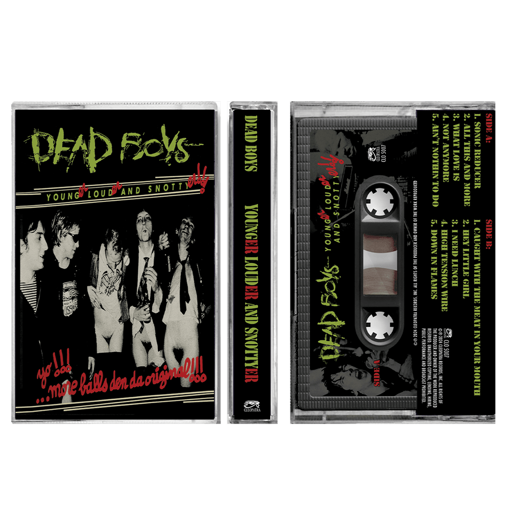DEAD BOYS - Younger, Louder, and Snottyer - BRAND NEW CASSETTE TAPE