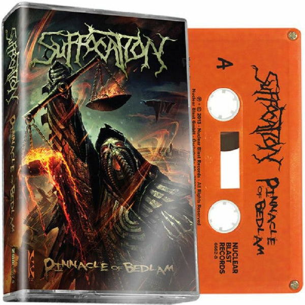 SUFFOCATION - PINNACLE OF BEDLAM - BRAND NEW CASSETTE TAPE – TAPEHEAD CITY