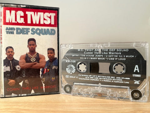 M.C. TWIST AND THE DEF SQUAD - comin thru like warriors - CASSETTE TAPE