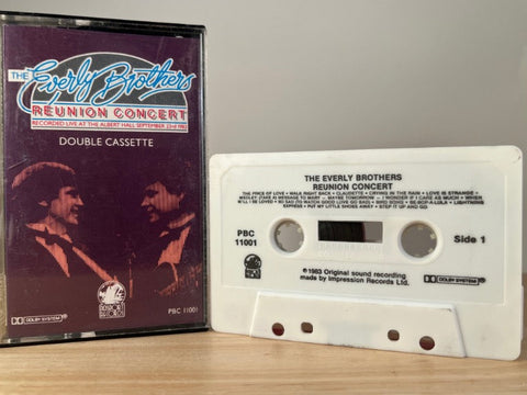 THE EVERLY BROTHERS - reunion concert - CASSETTE TAPE