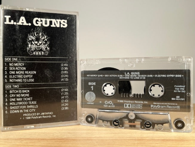 L.A. GUNS - s/t promo - CASSETTE TAPE
