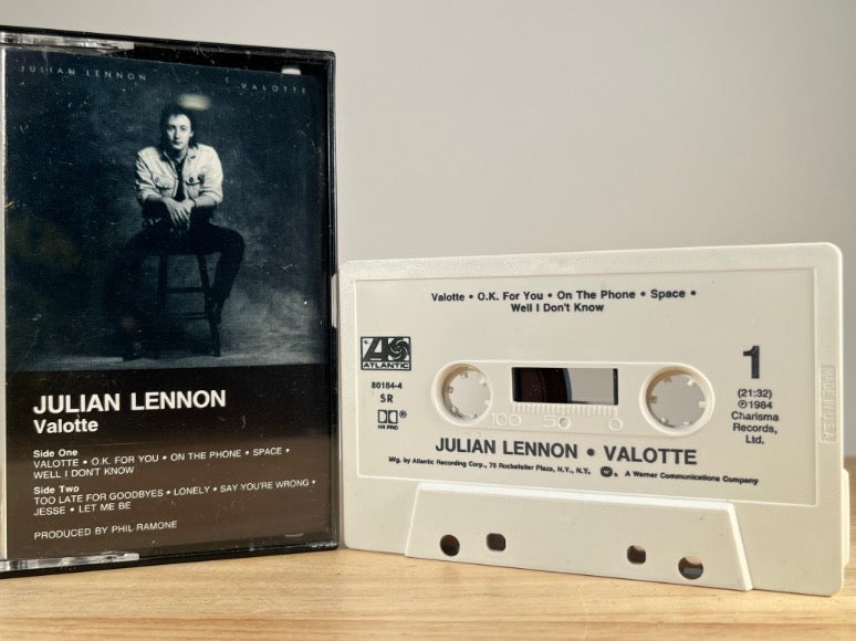 JULIAN LENNON - Valotte - CASSETTE TAPE