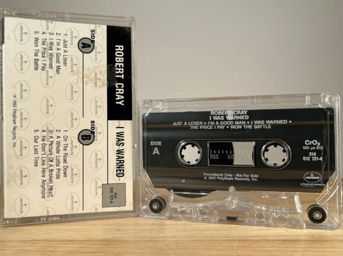 ROBERT CRAY - I was warned - CASSETTE TAPE