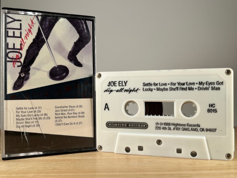 JOE ELY - dig all night - CASSETTE TAPE