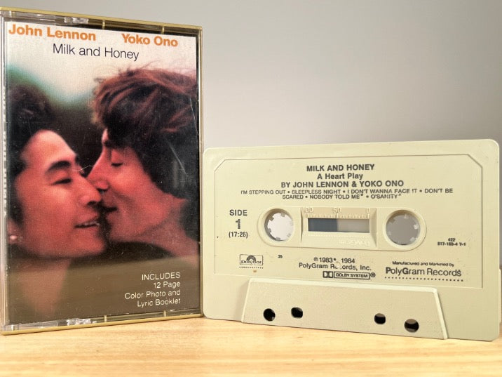 JOHN LENNON YOKO ONO - milk and honey - CASSETTE TAPE