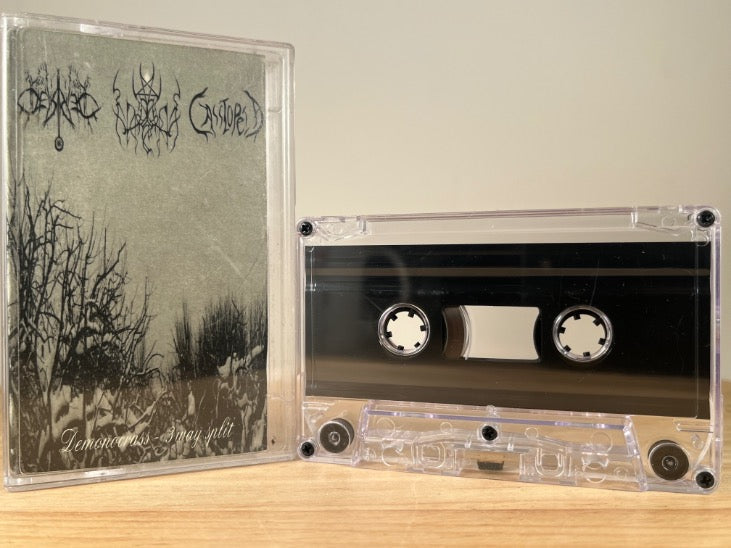 Demorian / Nocra / Cassiopeia (4) – Demonocrass - 3 Way Split - CASSETTE TAPE