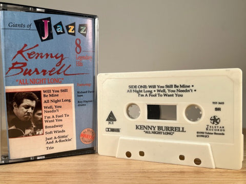 KENNY BURRELL - all night long - CASSETTE TAPE