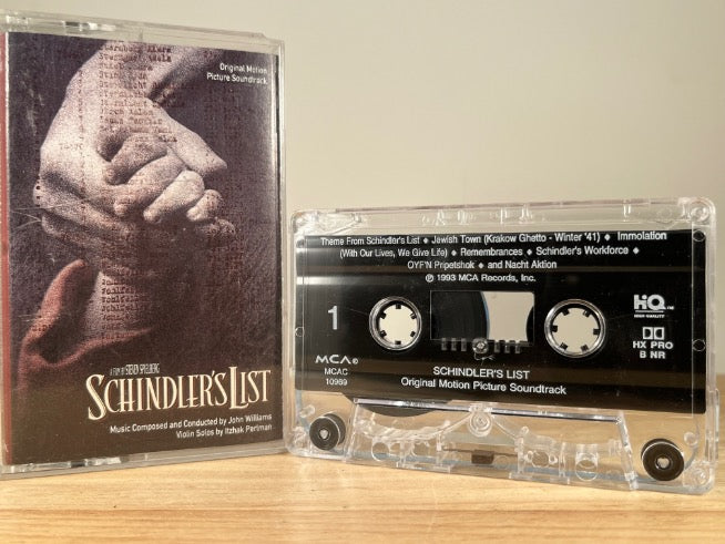 SCHINDLER'S LIST - original motion picture soundtrack - CASSETTE TAPE