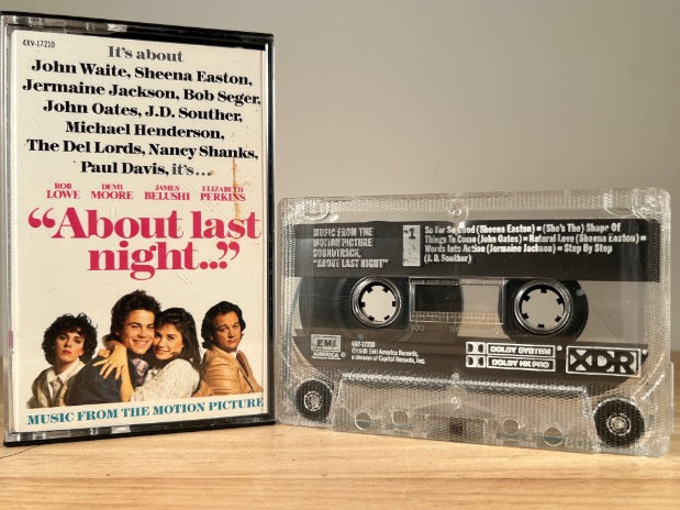 ABOUT LAST NIGHT - music from the motion picture - CASSETTE TAPE