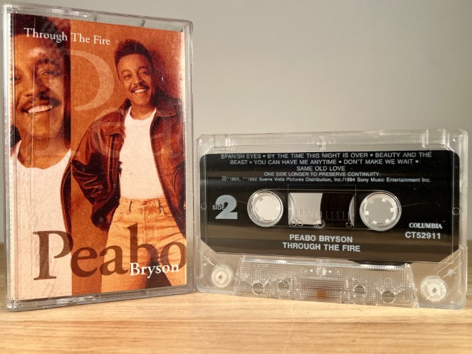PEABO BRYSON - through the fire - CASSETTE TAPE