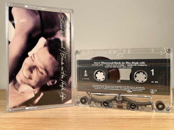 STEVE WINWOOD - back in the high life - CASSETTE TAPE