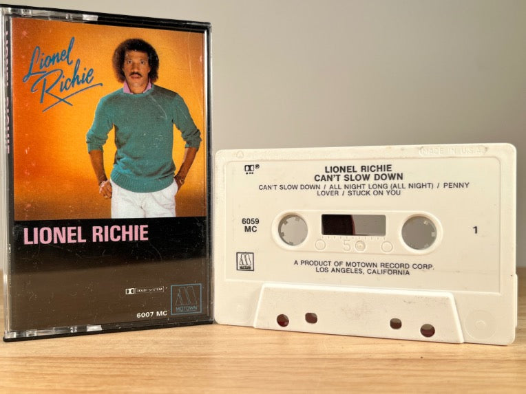 LIONEL RICHIE - can't slow down - CASSETTE TAPE