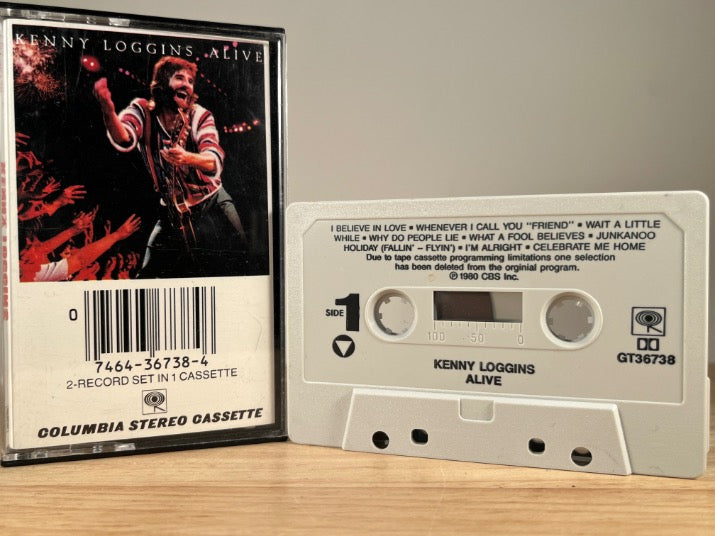 KENNY LOGGINS - alive - CASSETTE TAPE