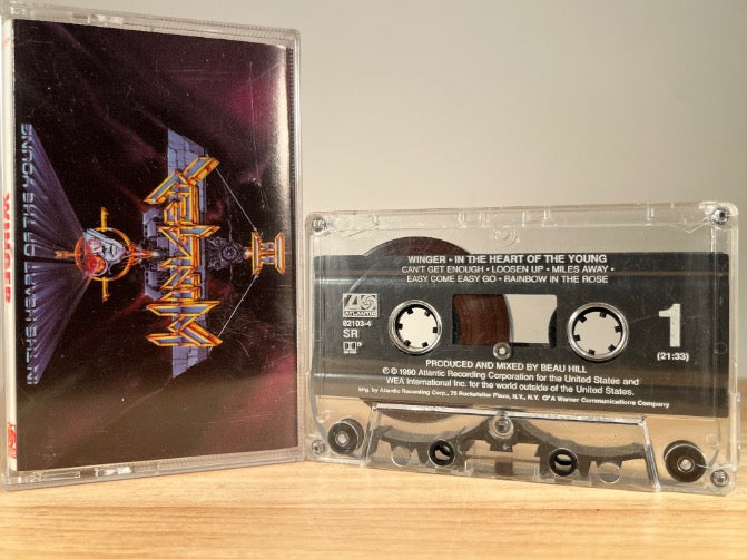 WINGER - In The Heart Of The Young - CASSETTE TAPE