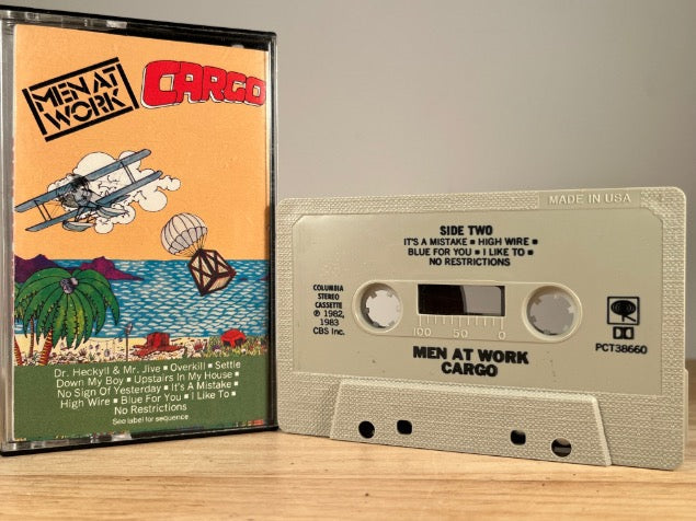 MEN AT WORK - cargo - CASSETTE TAPE.