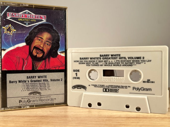 BARRY WHITE - Barry white greatest hits volume 2 - CASSETTE TAPE