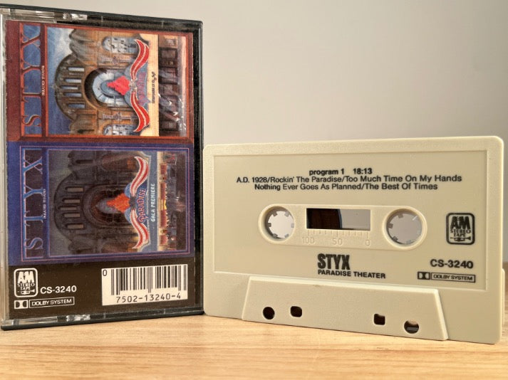 STYX - paradise theater - CASSETTE TAPE
