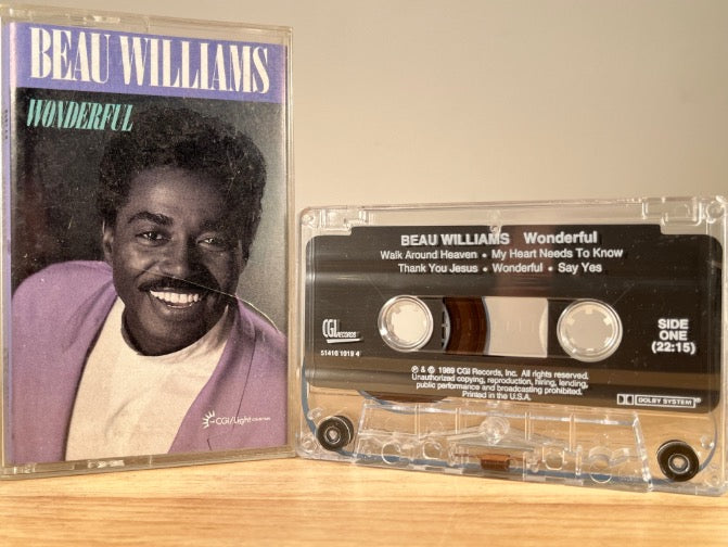 BEAU WILLIAMS - wonderful - CASSETTE TAPE