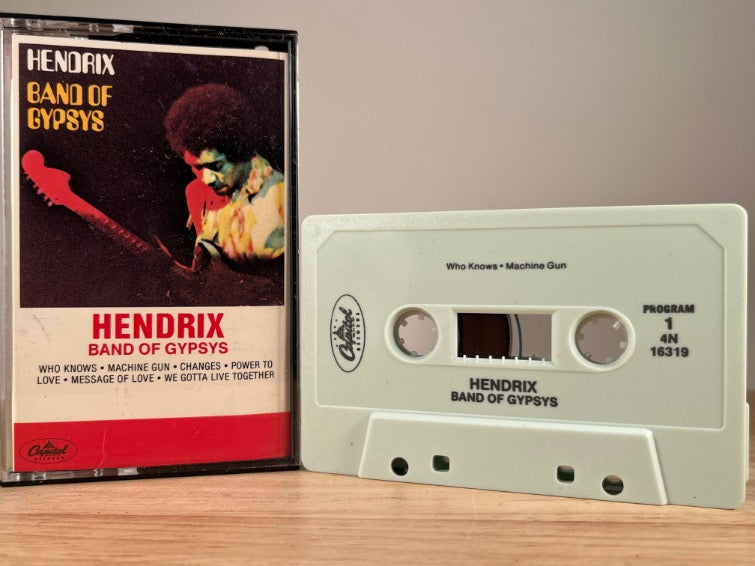 JIMI HENDRIX - band of gypsys - CASSETTE TAPE