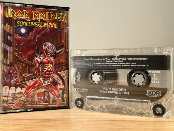 IRON MAIDEN - somewhere in time - CASSETTE TAPE