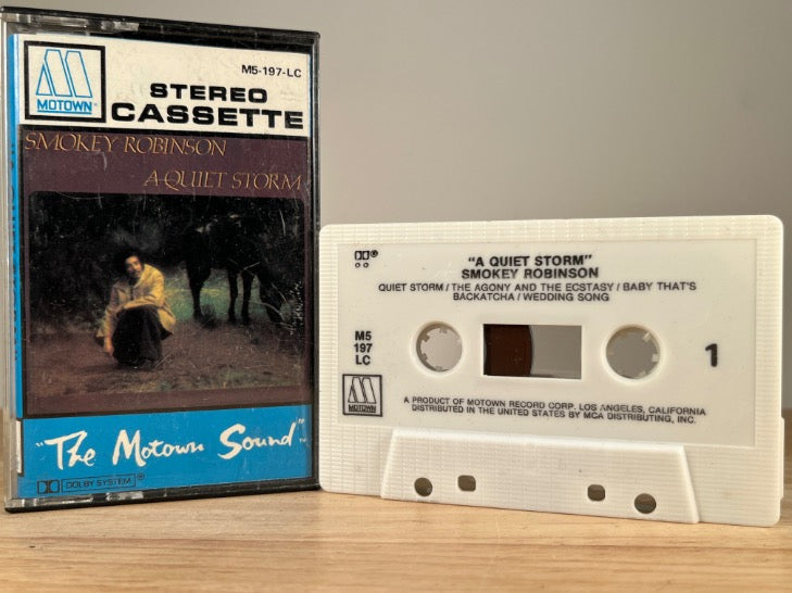 SMOKEY ROBINSON - a quiet storm - CASSETTE TAPE