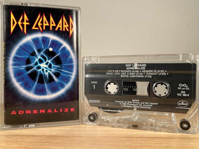 DEF LEPPARD - adrenalize - CASSETTE TAPE