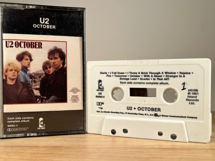 U2 - October - CASSETTE TAPECASSETTE TAPE