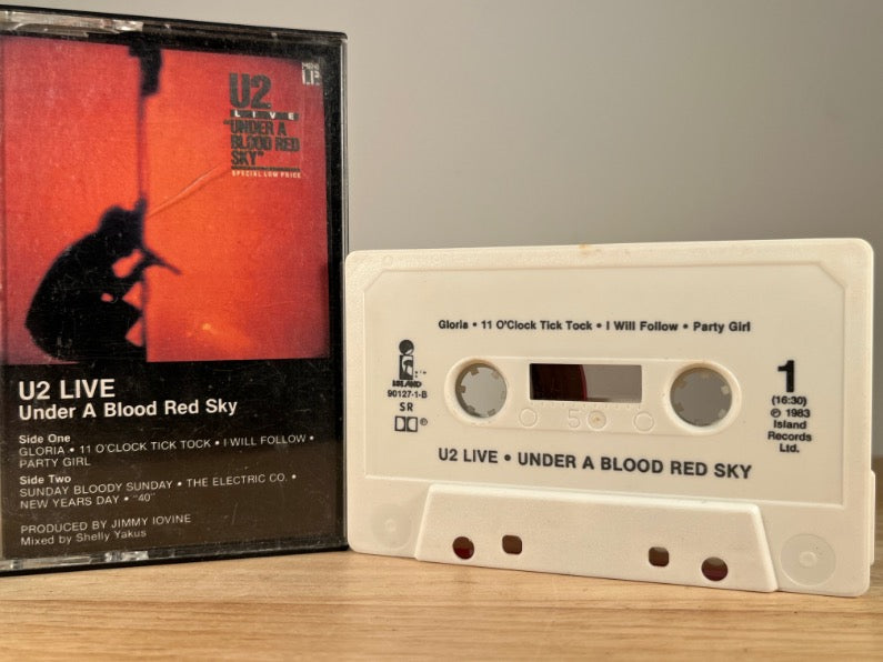 U2 - live under a blood red sky - CASSETTE TAPE