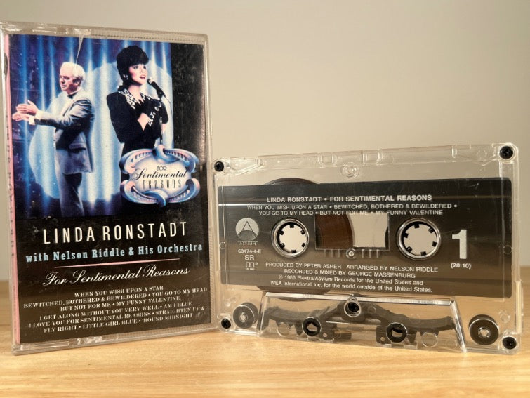 LINDA RONSTADT - For Sentimental Reasons - CASSETTE TAPE
