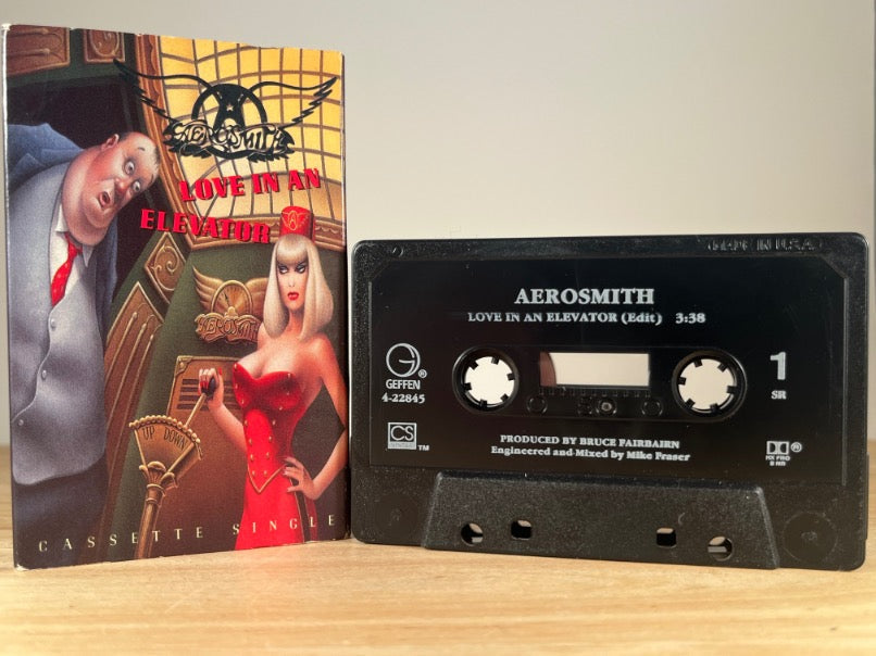 AEROSMITH - LOVE IN AN ELEVATOR (CASSETTE SINGLE) - CASSETTE TAPE