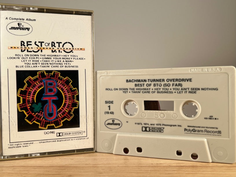 BACHMAN-TURNER OVERDRIVE – Best of BTO (So Far) – CASSETTE TAPE