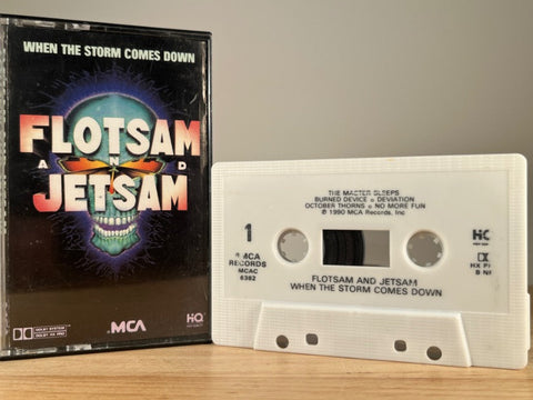 FLOTSAM AND JETSAM – When The Storm Comes Down – CASSETTE TAPE