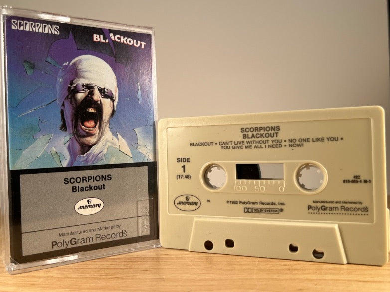 SCORPIONS - Blackout - CASSETTE TAPE
