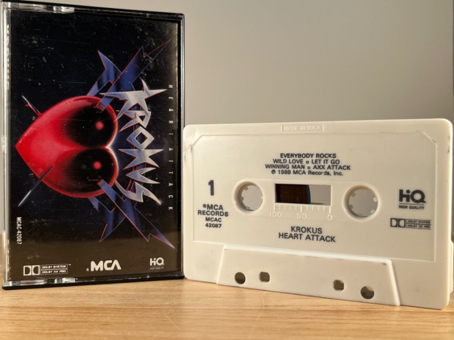 KROKUS - Heart Attack - CASSETTE TAPE