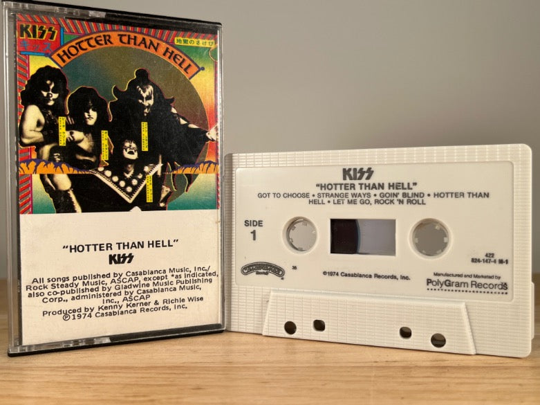 KISS - Hotter Than Hell - CASSETTE TAPE
