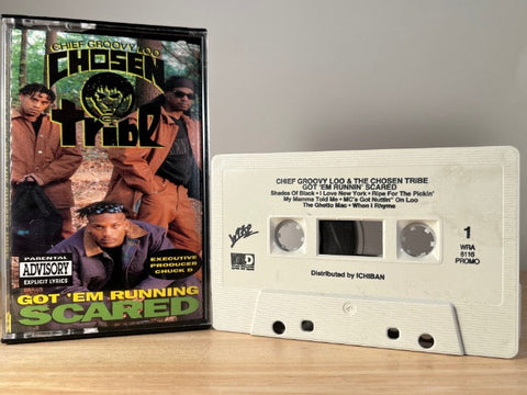 CHIEF GROOVY LOO & THE CHOSEN TRIBE - got em running scared - CASSETTE TAPE