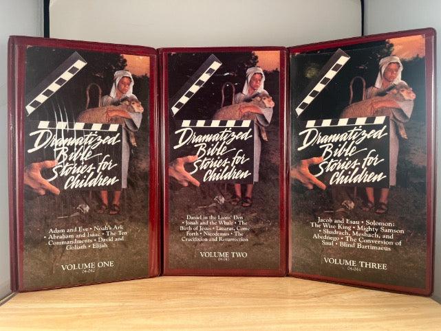 DRAMATIZED BIBLE STORIES FOR CHILDREN - Vol.1, Vol.2, Vol.3 - CASSETTE SETS