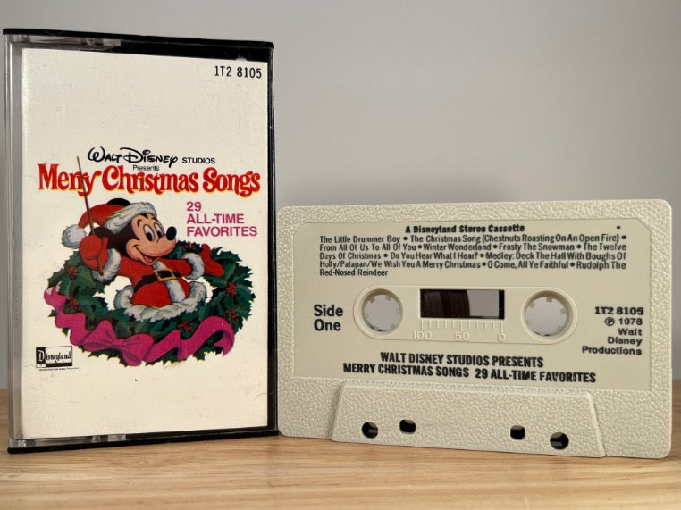 WALT DISNEY STUDIO PRESENTS - merry christmas songs - CASSETTE TAPE