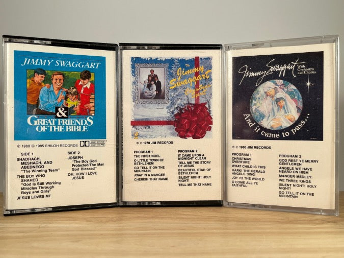 JIMMY SWAGGART - LOT of 3 CASSETTE TAPES