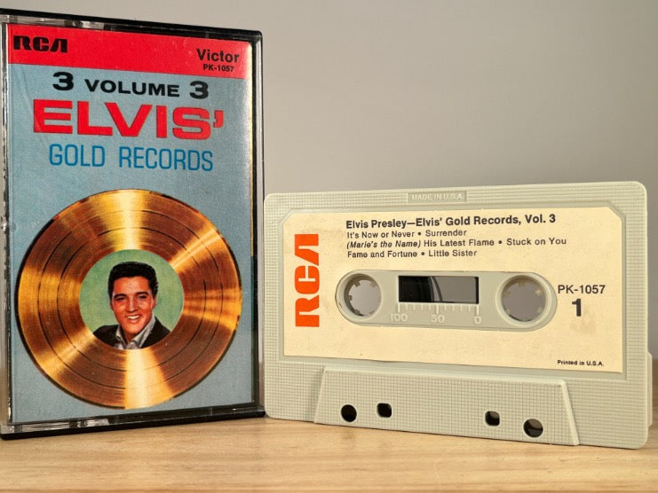 ELVIS PRESLEY - gold records Vol.3 - CASSETTE TAPE