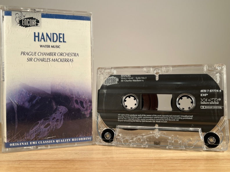 HANDEL - water music - CASSETTE TAPE