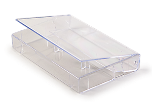 HEAVY DUTY CLEAR CASSETTE CASE - SQUARE CORNERS - BRAND NEW