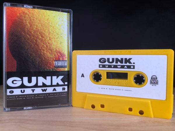 GUNK. - GUTWAR - BRAND NEW CASSETTE TAPE – TAPEHEAD CITY